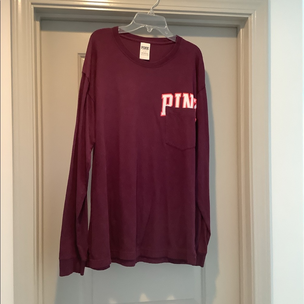 Maroon PINK Long Sleeve